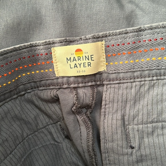 MARINE LAYER | 7" Stretch Twill Chino Short in China Blue - Picture 5 of 7